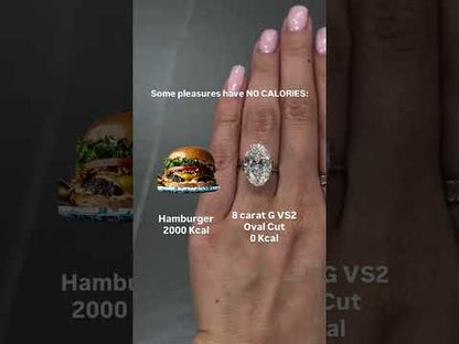 0.80 CT Oval Cut Lab Grown Diamond Solitaire Engagement Ring