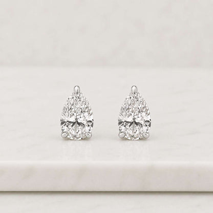 Pear Stud Earrings available in Multiple Sizes, Tear Drop Earrings, Diamond Studs, Cartilage Studs, Small Studs
