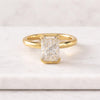 Radiant Cut Lab Grown Diamond Solitaire Engagement Ring in 14K Gold