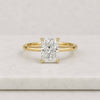 Radiant Cut Lab Grown Diamond Solitaire Engagement Ring