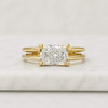 Radiant Cut Lab Grown Diamond Hidden Halo Split Shank Engagement Ring