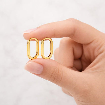 real gold earrings fine gold hoops luxury gold hoops pure gold earrings hypoallergenic hoops nickel free earrings