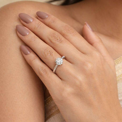 2 Carat Round Cut Lab Diamond Solitaire Engagement Ring – 14k Yellow Gold, IGI Certified