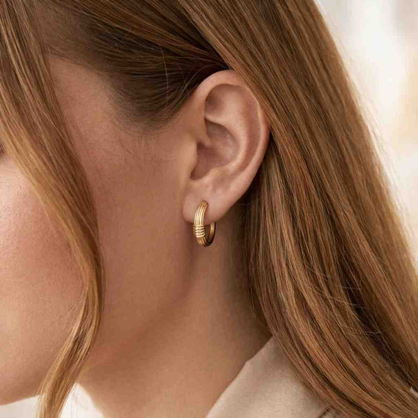925 Sterling Silver Twisted Hoop Earrings with Highly Polished 4MM Tube, Jewelry Gift for Women in 4 Sizes at HarperSilver