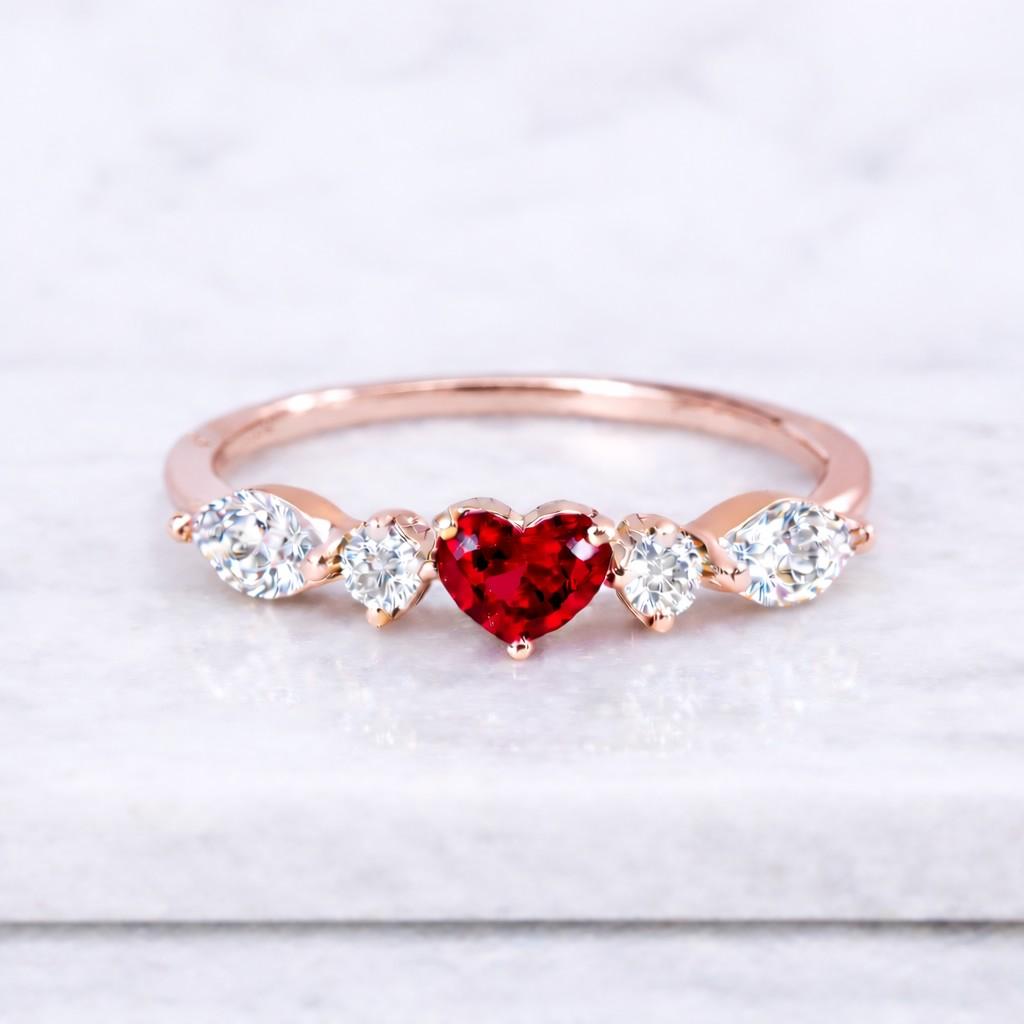 rose gold ring white gold ring platinum ring 925 silver ring sterling silver ring silver heart ring platinum heart ring