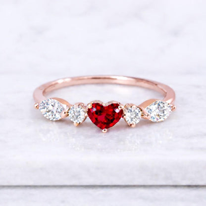 rose gold ring white gold ring platinum ring 925 silver ring sterling silver ring silver heart ring platinum heart ring