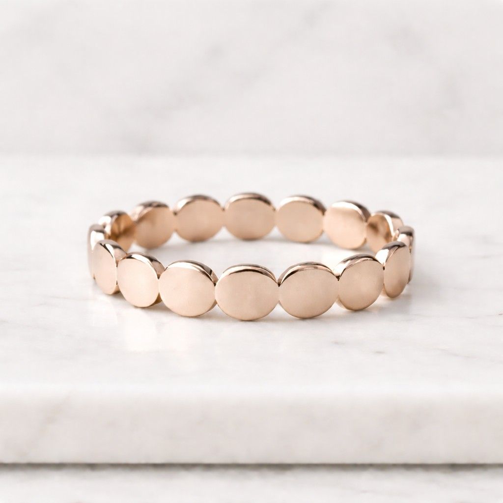 14k solid gold ribbed wedding band – minimal textured gold ring for women