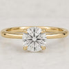 0.80 CT Round Cut Lab Grown Diamond Solitaire Engagement Ring