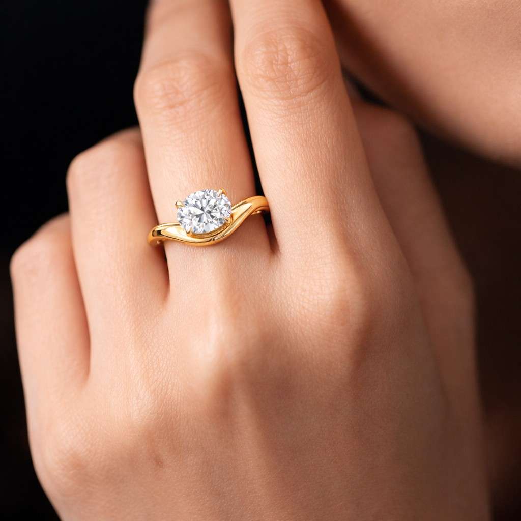 14k solid gold curved wedding band, pear cut lab grown diamond engagement ring, unique giftseast west teardrop ring,v shaped chevron ring