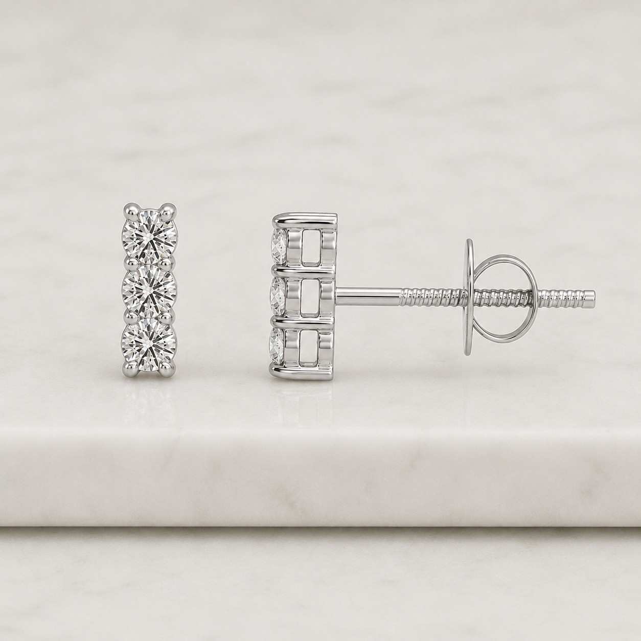 round stud earrings tiny earrings dainty earrings minimalist earrings everyday earrings