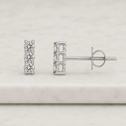 round stud earrings tiny earrings dainty earrings minimalist earrings everyday earrings