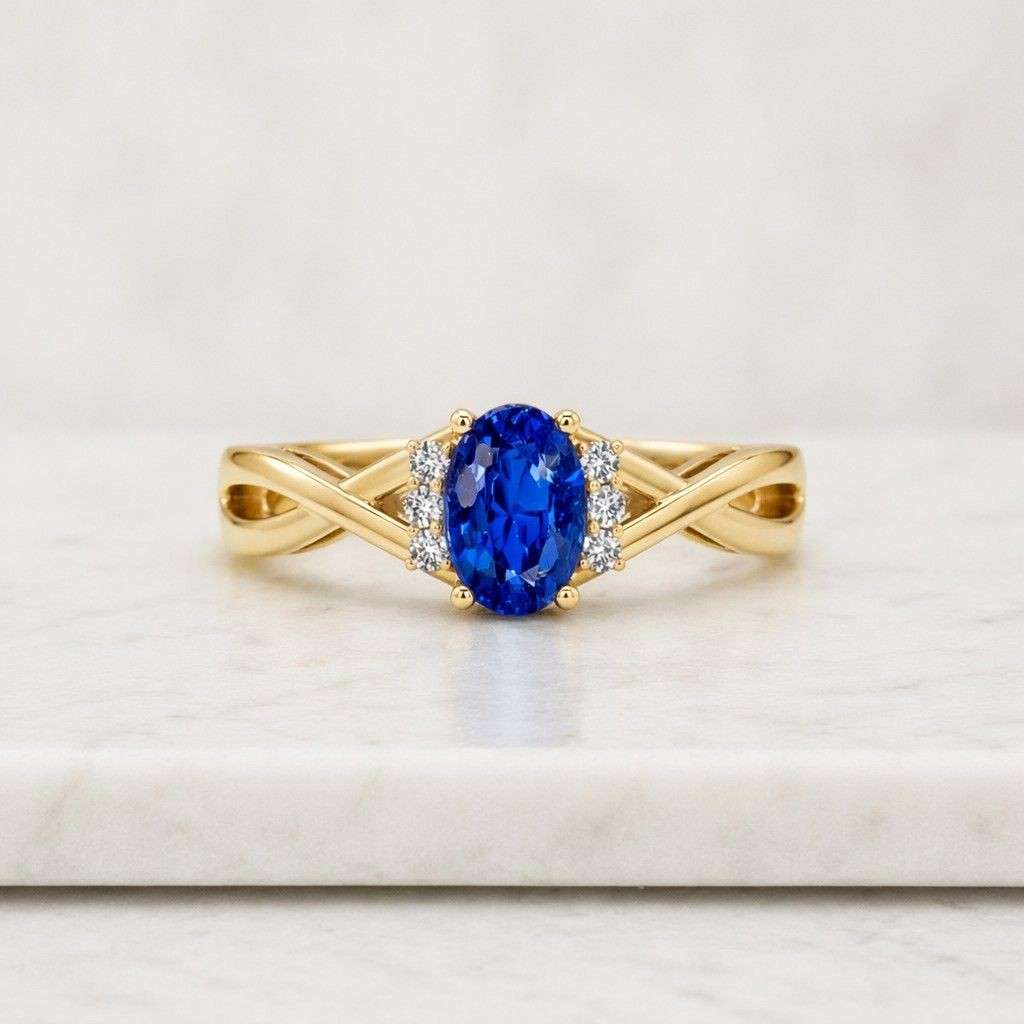 sapphire ring blue sapphire ring oval sapphire ring gold ring gemstone ring promise ring solitaire ring statement ring women ring fine jewelry handmade ring luxury ring elegant ring crossover ring