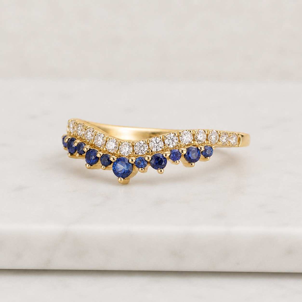 v shaped diamond ring unique stackable ring with engagement ring minimalist wedding band solid white yellow rose gold ring custom ring gift