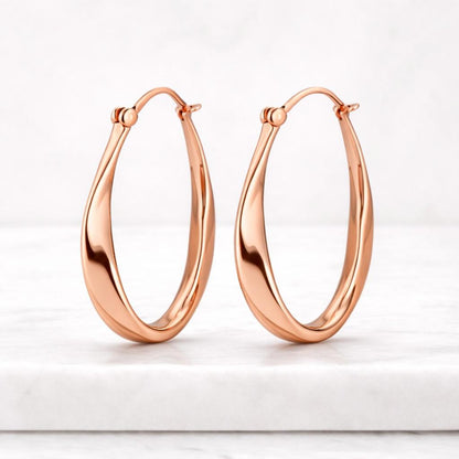 sculptural earrings glossy gold hoops statement jewelry women jewelry minimalist earrings luxury hoops daily jewelry classic jewelry trendy hoops stylish jewelry simple gold hoops