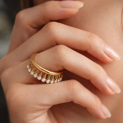 shine ring polished ring luxury ring fine jewelry ring cocktail ring layering ring finger ring open style ring artisan ring designer ring