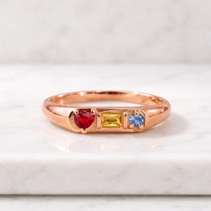 silver jewelry birthstone jewelry meaningful ring memory ring family jewelry sentimental ring daughter gift mother gift grandma gift wife gift women jewelry