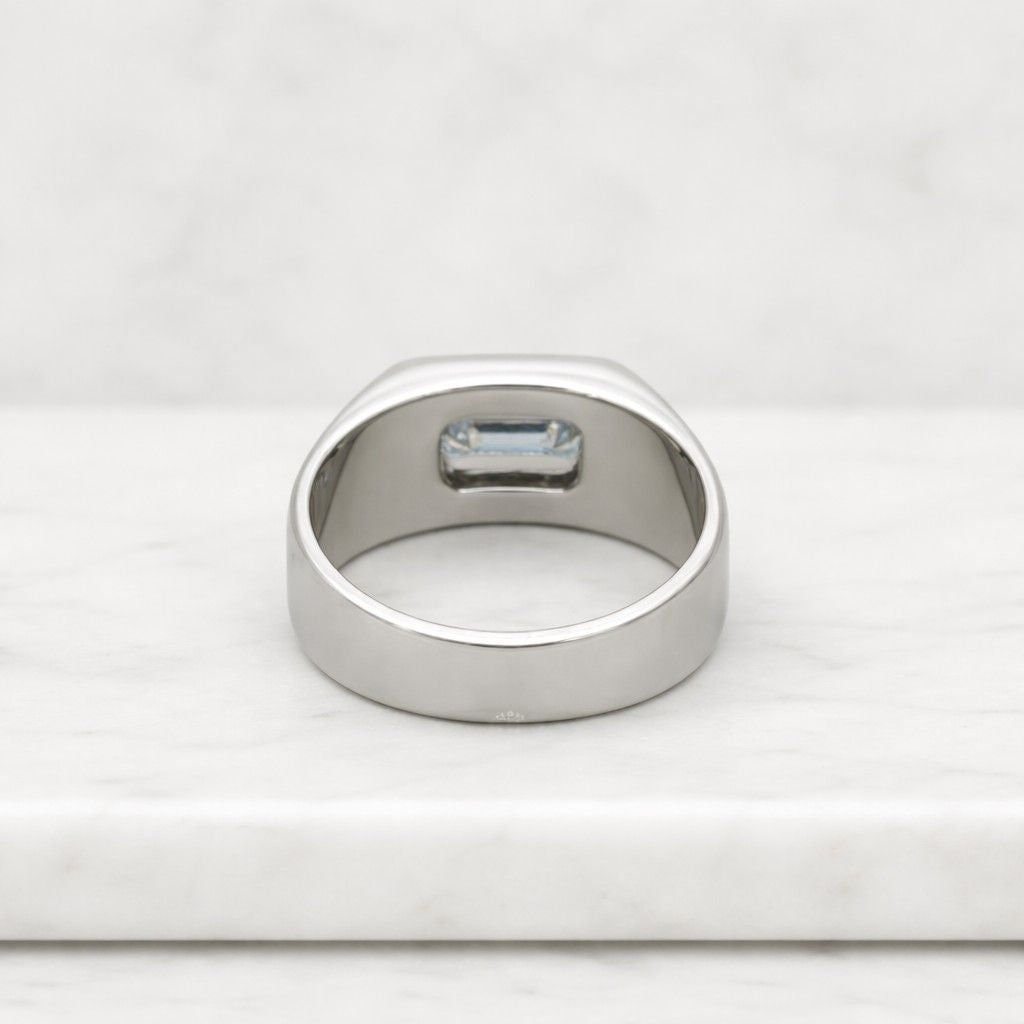 silver jewelry ring gift ring cool ring edgy ring solid ring premium ring stylish ring stackable ring rectangle ring octagon ring iced ring luxury jewelry ring