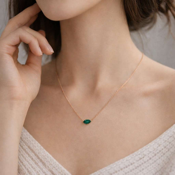silver necklace gemstone necklace fine jewelry womens necklace delicate necklace chain necklace prong necklace elegant necklace