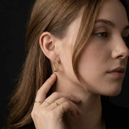 Gold Filled Twisted Small Hoop Earrings, spiral hoop earrings Birthday Gift for her Everyday gold Huggies for women Rope Huggie Earrings