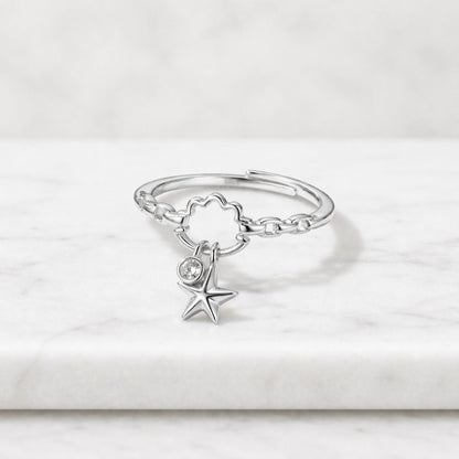 sky inspired night sky ring lucky charm ring symbolic ring statement jewelry small ring unique jewelry elegant jewelry chic jewelry handmade jewelry artisan ring boutique jewelry