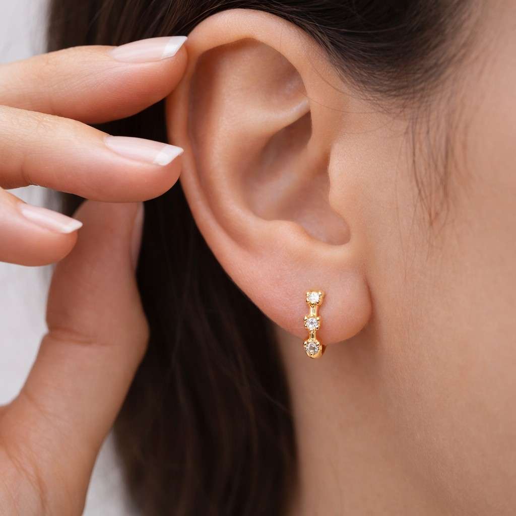 diamond hoop earrings moissanite hoop earrings lab diamond earrings cubic zirconia earrings cz hoop earrings simulated diamond earrings