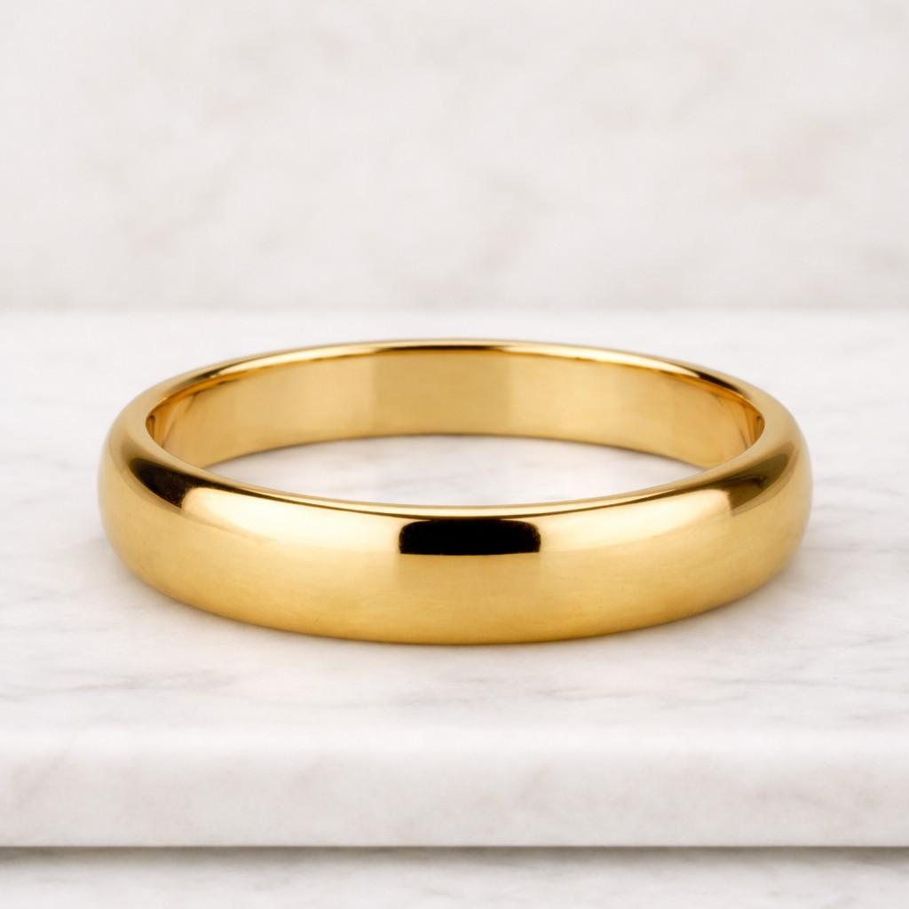 smooth ring classic band simple ring thick band rounded band unisex ring minimalist ring everyday ring