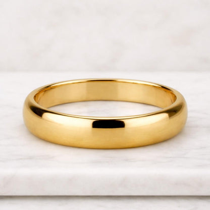 smooth ring classic band simple ring thick band rounded band unisex ring minimalist ring everyday ring
