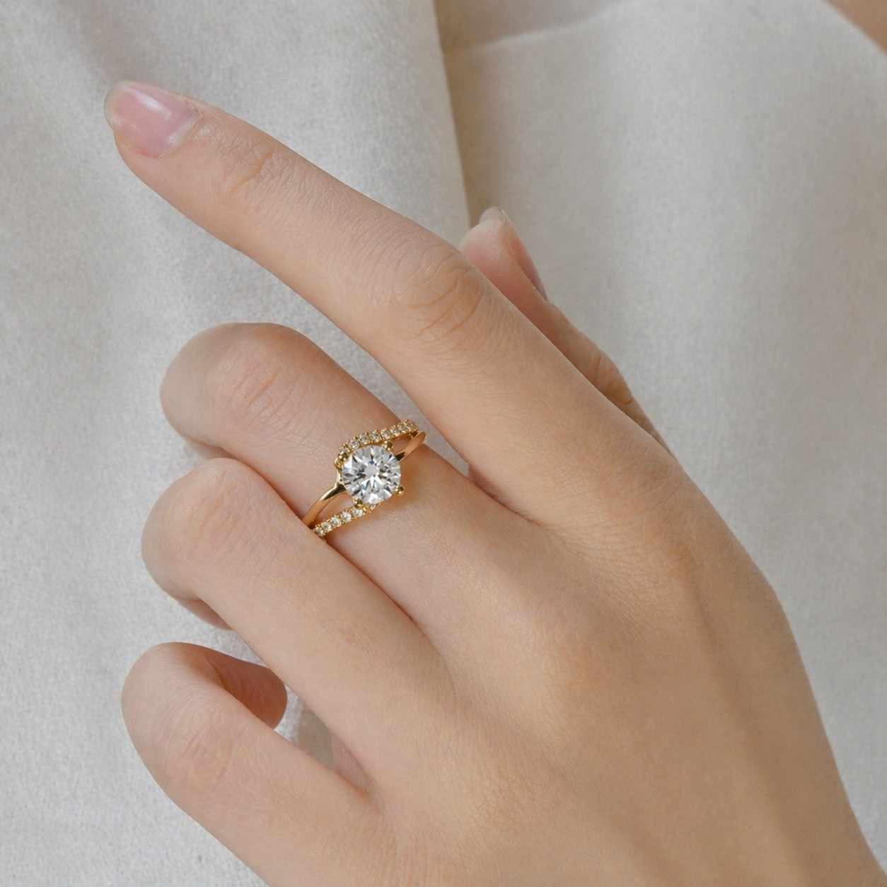 Moissanite Engagement Ring, 1.5 CT 14K Solid Gold, Solitaire Moissanite Ring, Bezel Set Wedding Rings, Bridal Ring, Oval Cut Diamond Ring