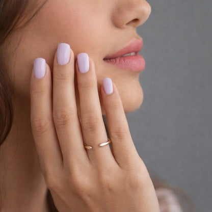Solid Gold Moissanite Wedding Band, Round Cut Open Cuff Ring
