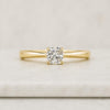 Cushion Cut Lab Grown Diamond Solitaire Engagement Ring