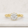 4 CT Round Cut Lab Grown Diamond Solitaire Engagement Ring