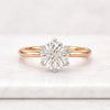 Round Cut Solitaire Engagement Ring in 14K Rose Gold