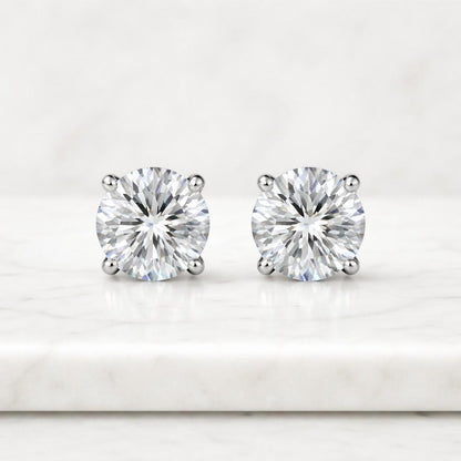sparkling earrings minimal earrings dainty earrings round cut earrings bright earrings push back earrings statement studs classy earrings