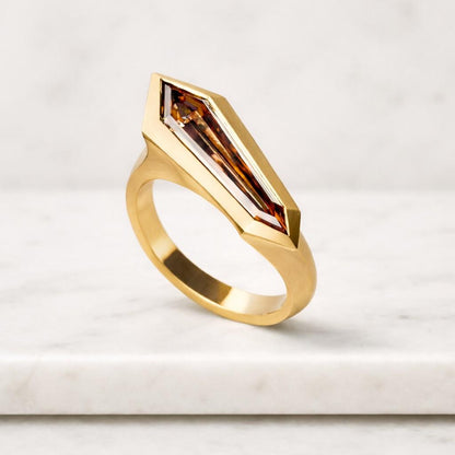 stackable ring comfort fit ring bold jewelry ring artisan jewelry ring elegant ring everyday ring classy ring rich tone ring warm gold ring gemstone ring