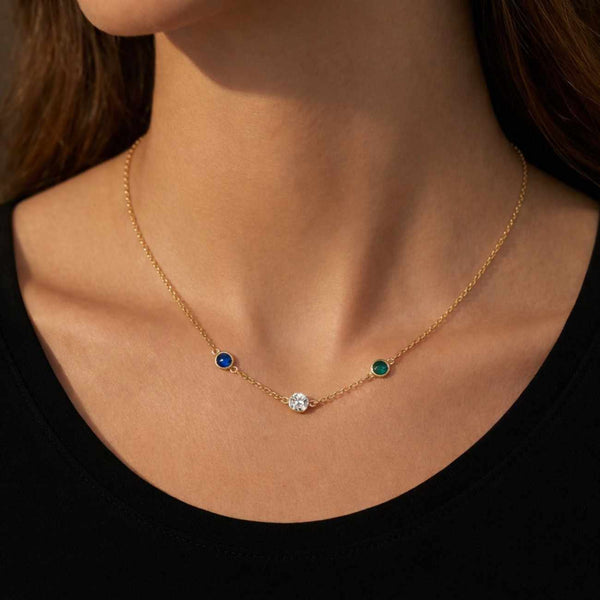 sterling silver necklace 925 silver necklace silver gemstone necklace silver station necklace silver chain necklace platinum necklace
