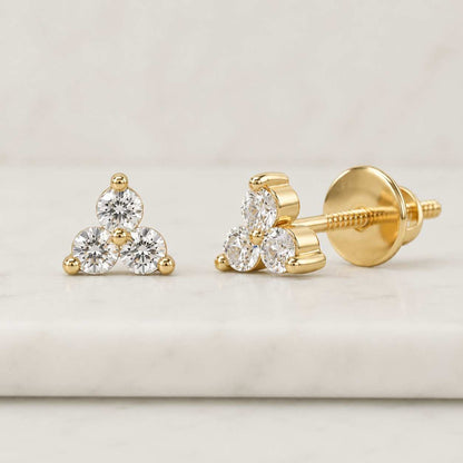 stylish earrings clean look earrings tiny crystal earrings gold fashion earrings delicate studs stackable jewelry office earrings casual earrings party earrings
