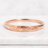 14K Rose Gold Personalized Till Death Engraved Stacking Ring