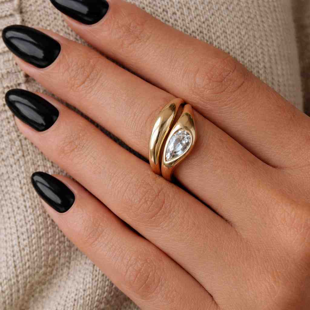 Solid Gold Hidden Halo Emerald Cut Moissanite Engagement Ring Set, Bridal Set, Half Eternity Wedding Band