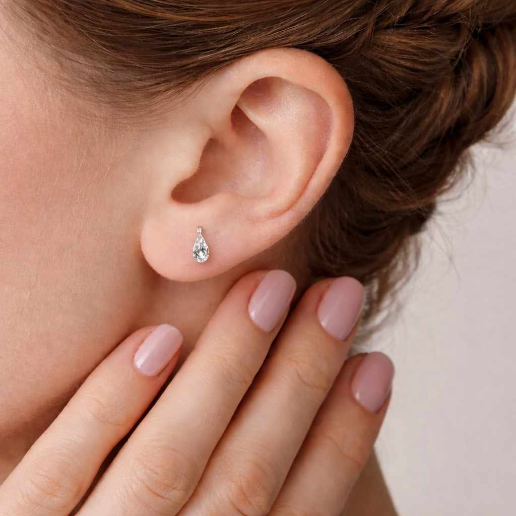 tiny earrings everyday earrings minimal earrings shiny earrings cute earrings ear jewelry fashion earrings classy earrings modern earrings lightweight earrings petite earrings fine jewelry