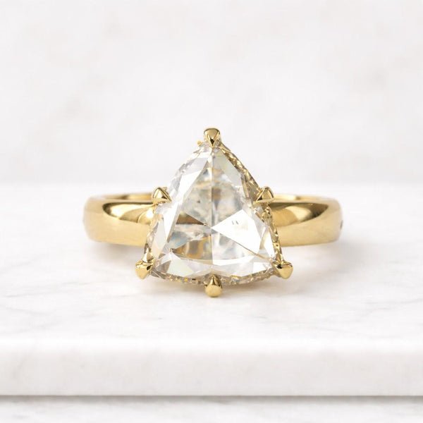 triangle ring geometric ring solitaire ring statement ring gold ring crystal ring clear stone ring unique ring women ring bridal ring