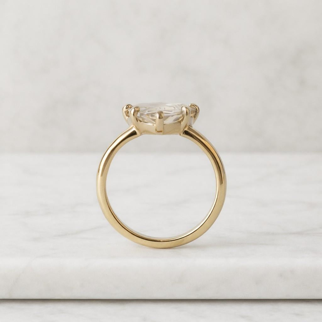 trillion ring trillion cut ring trillion stone ring bezel style ring claw prong ring solitaire jewelry geometric jewelry crystal jewelry