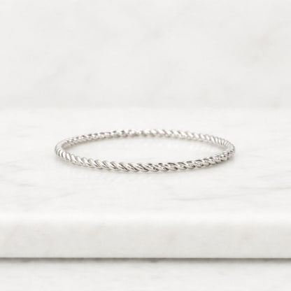 twist jewelry fine band petite band delicate band polished band handmade band artisan band fashion band trendy band classic band sleek band slim ring comfort fit textured band