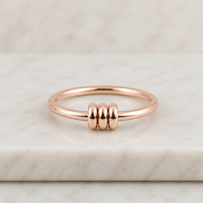 two tone ring connector band interlocking band 