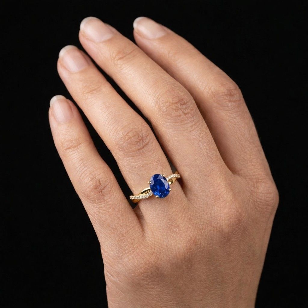 unique engagement ring polished white ring delicate bridal ring petite sapphire ring modern bridal ring classic engagement ring timeless jewelry ring sparkling sapphire ring