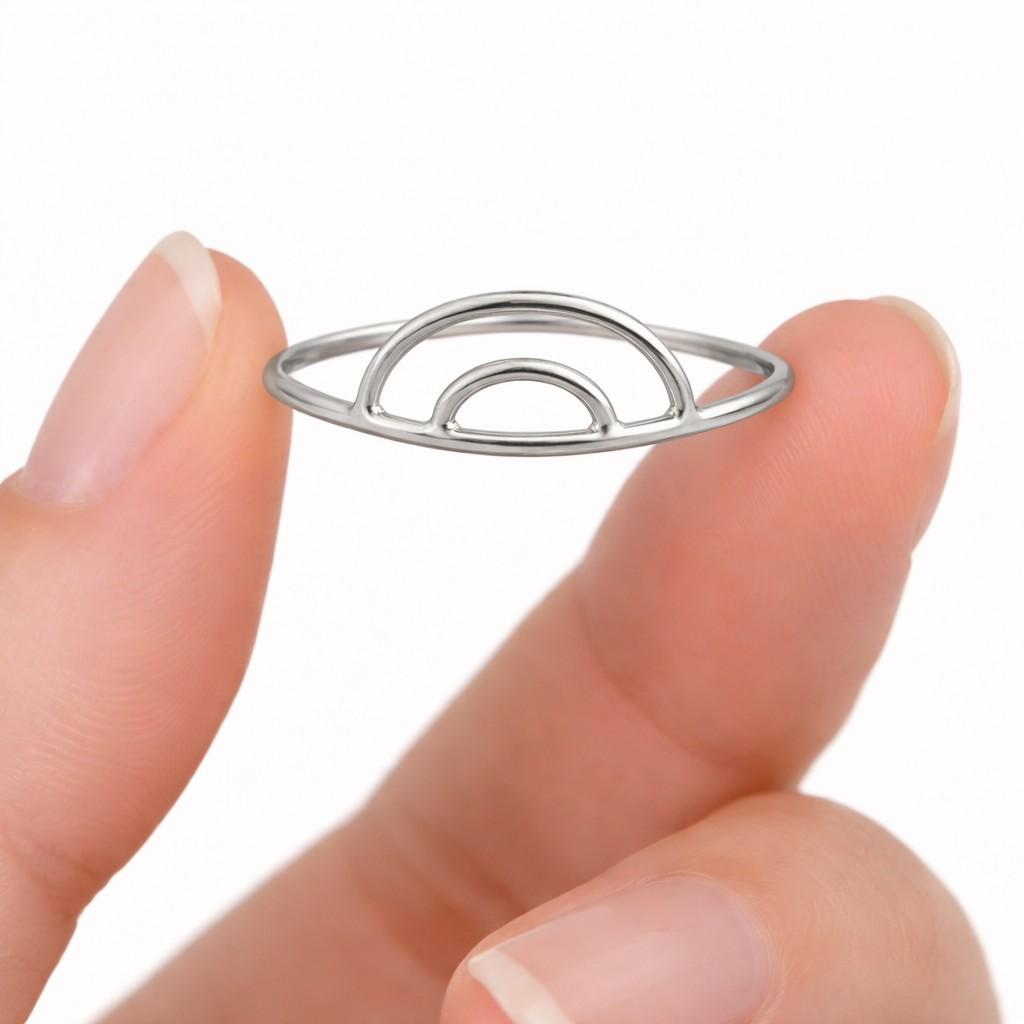 unique jewelry lightweight jewelry thin band ring stacking band contour design abstract ring modern band fashion jewelry gift for women ring lover jewelry trend jewelry elegant band smooth band curved jewelry open design ring