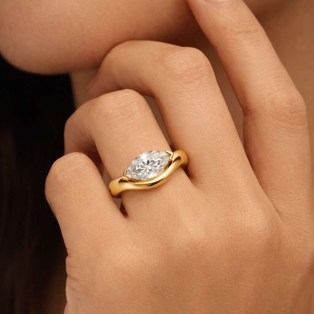 unique ring modern ring elegant ring womens ring fine jewelry luxury ring handmade ring artisan ring sleek ring polished ring shiny ring