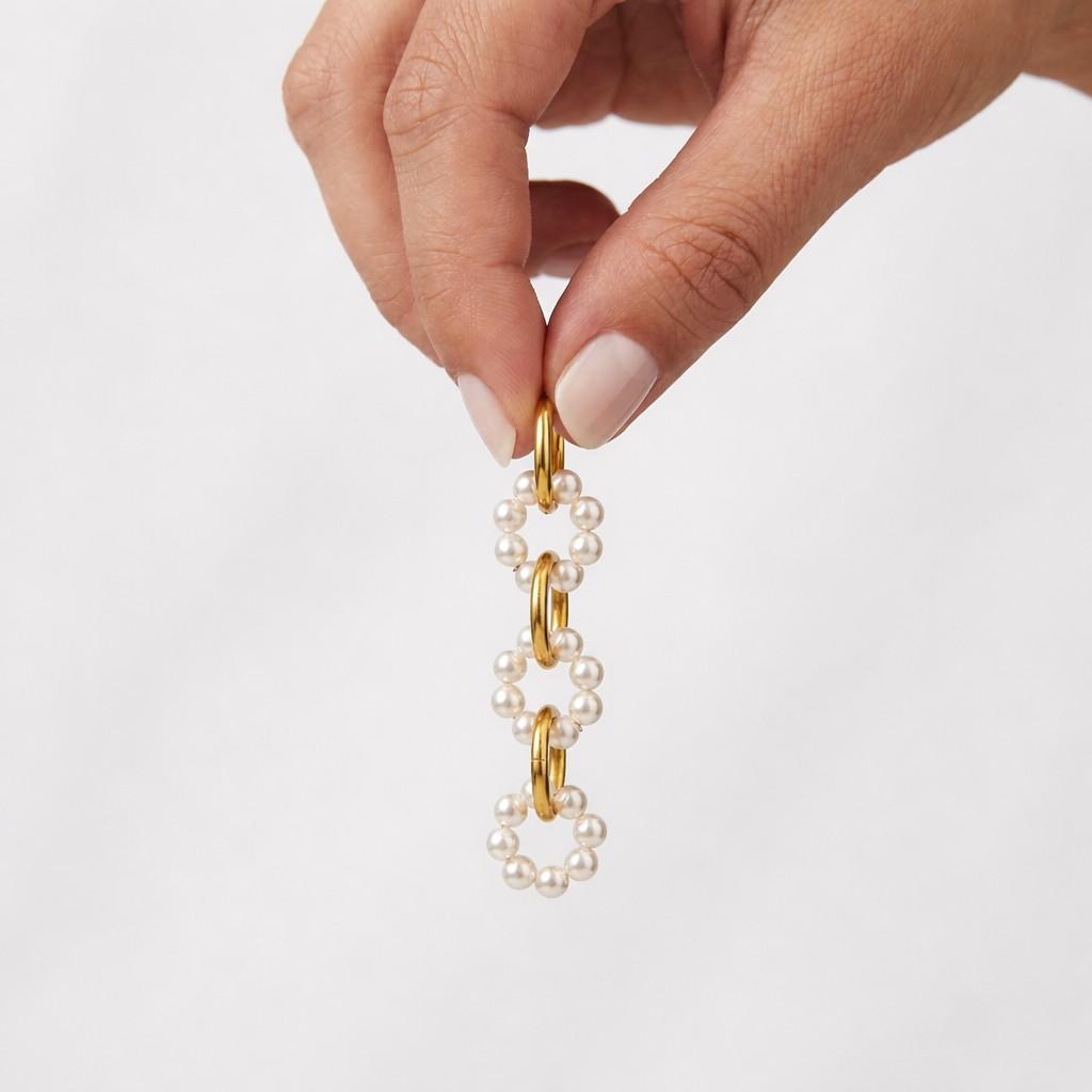 Gold Filled Danity Earrings, Long Dangle Pearl Earrings, Handmade Freshwater Pearl Earrings, Minimalist Pear Jewelry, Wedding Bridal Jewelry
