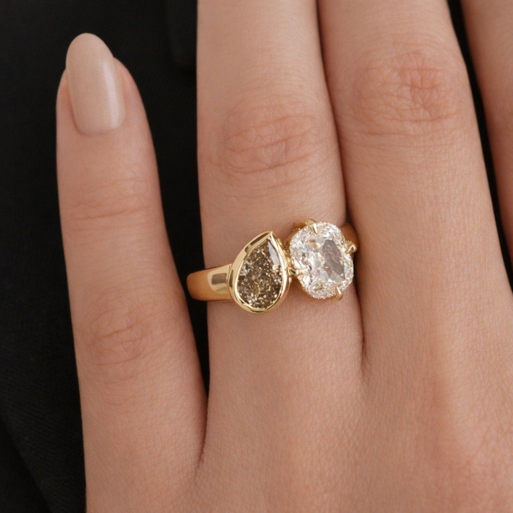 white metal ring yellow metal ring rose metal ring mixed metal ring bridal gold ring classic gold ring premium gold ring luxe ring