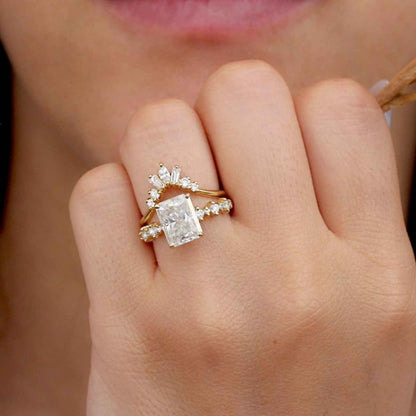 1.8mm wide Man Made Diamond Simulant Half Eternity ring in Titanium