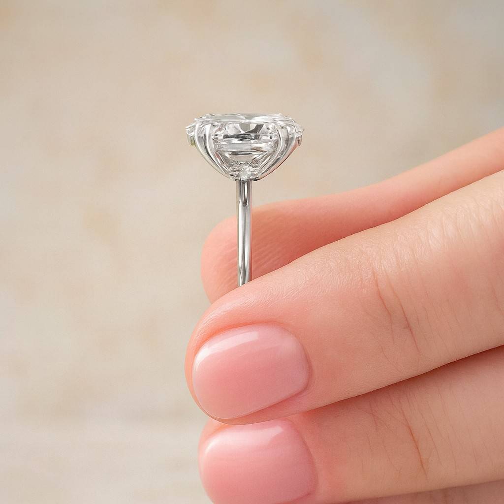 women Bridal promise Anniversary gift ring Oval Cut Moissanite Engagement Ring Oval Solitaire Moissanite Ring